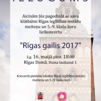 5.-9.klašu koru lielkoncerts Rīgas gailis 2017 RG 17 Ielugums
