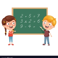 Kids Having Math Lesson Vector 20621061