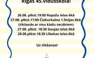 Aicinām uz tikšanos topošo pirmklasnieku vecākus! Rindkopas Teksts 1